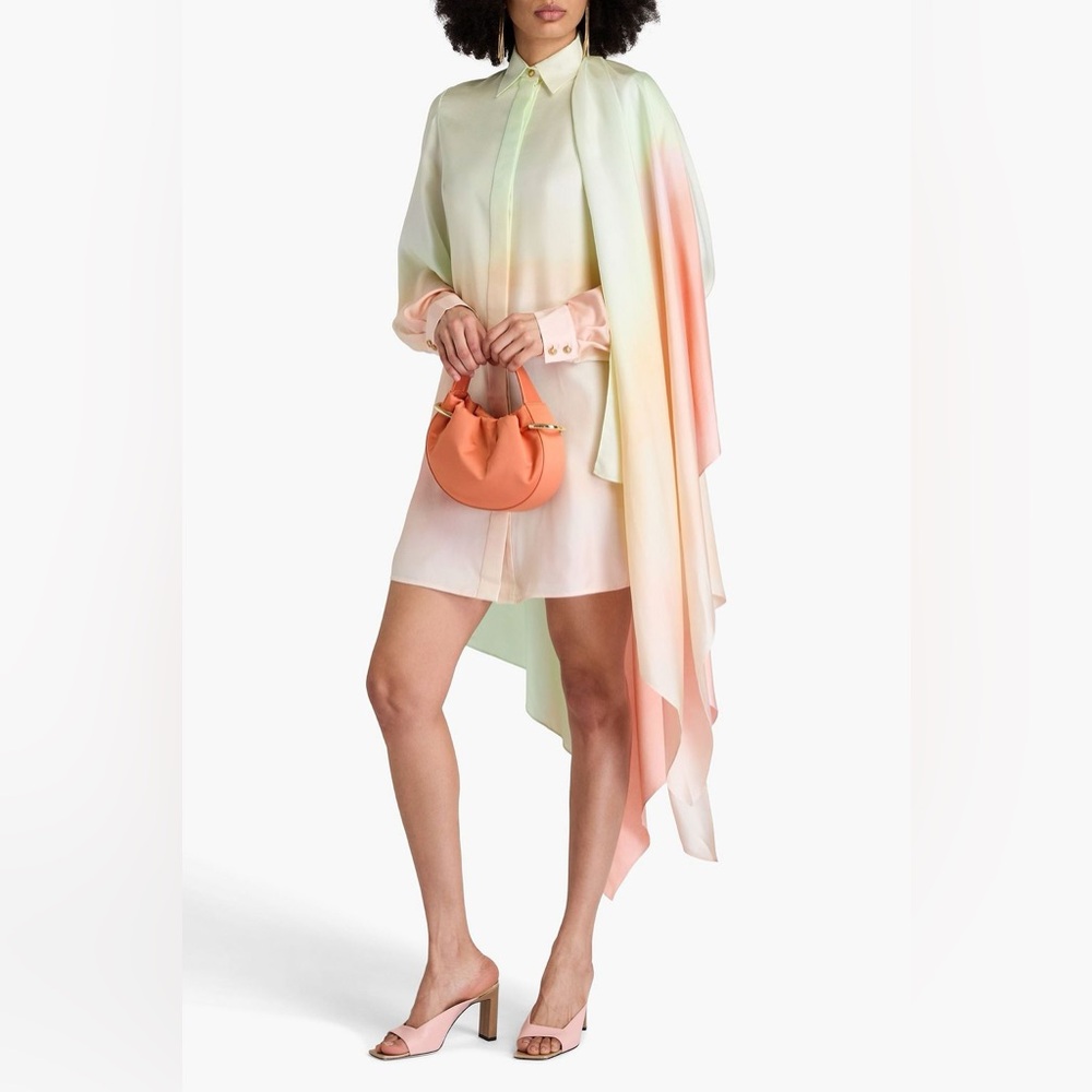 Elegant Multicolor Ombre Women's Dress